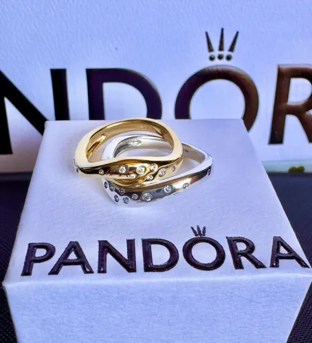 Anel Pandora Duplo Cravejado