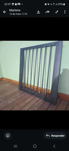 Portao de aluminio pequeno 