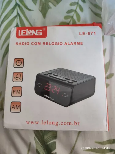 Rádio com Relógio Alarme | LELONG