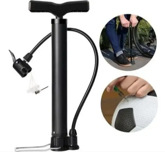 Mini Bomba de Ar Manual Kapbom KA-1113 ? Bike / Bola / Infláveis (Nova)