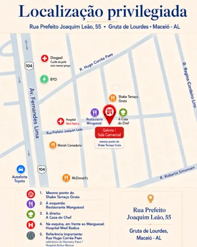 Alugo sala comercial na Gruta - Ideal escritório / Primeiro andar