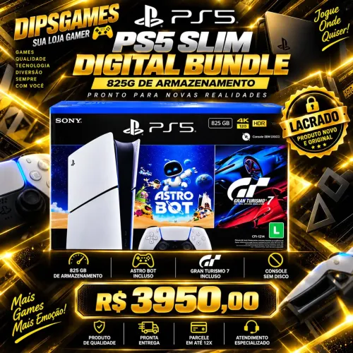 PS5 Slim Digital Bundle(Lacrado)