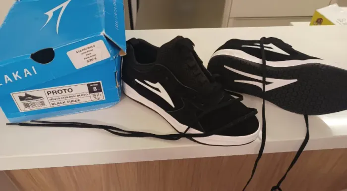 Tênis de Skate Lakai Tony Hawk Proto Camurça Preta