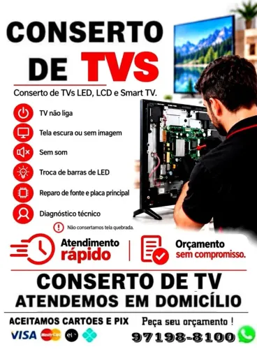 Conserto De TV'S à Domicílio ?