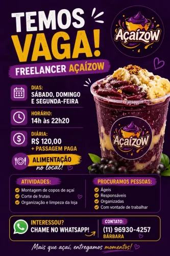 Vaga freelance 