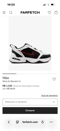 Tênis nike jordan monarch iv
