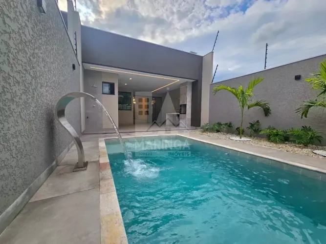 Casa NOVA com PISCINA AQUECIDA, 3 quartos(1 suíte) a venda na Vila Morangueira em Maringá