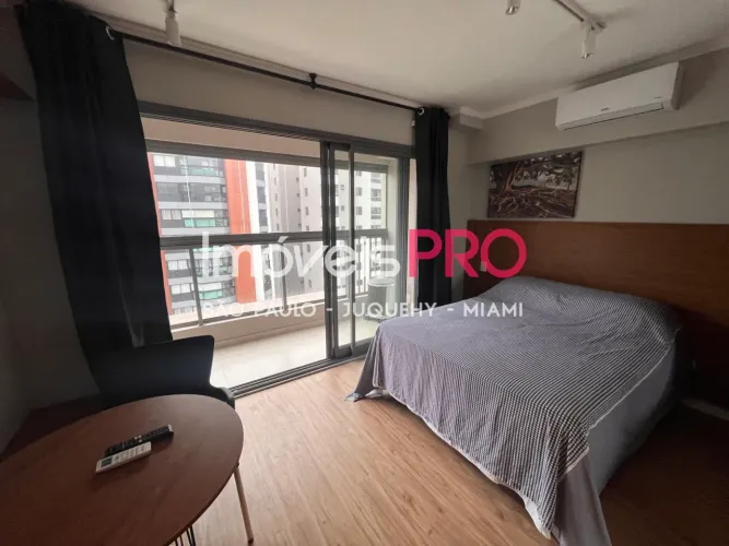 Studio 25m² totalmente mobiliado