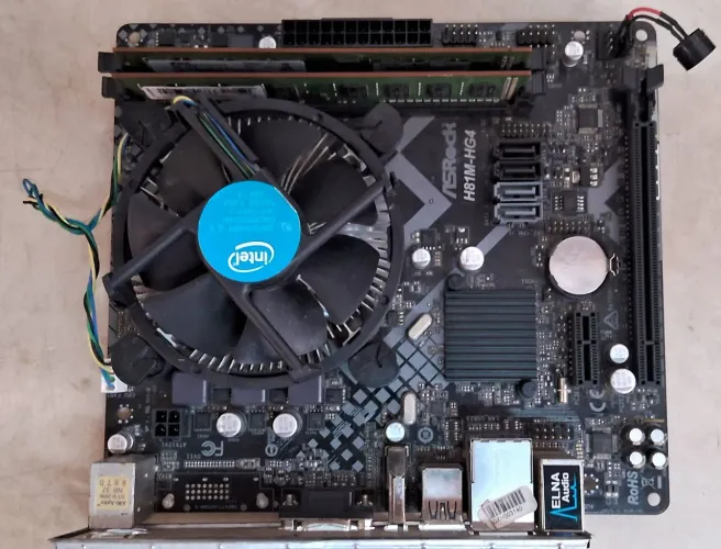 Placa mãe asrok Kit 1150 core i3 4170