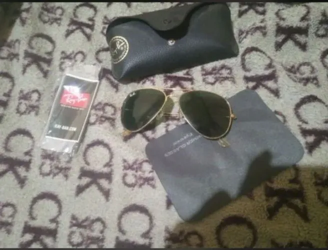 Óculos de sol Ray-Ban aviator classic verde
