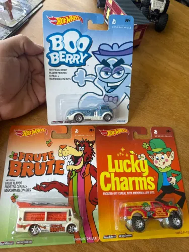 Hot wheels antigos temáticos general mills