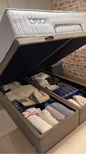 Baú box anti refluxo cama queem