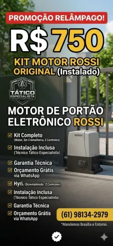 Portão eletrônico interfone cerca elétrica .