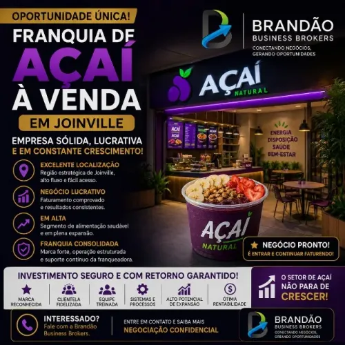 Franquia de Açaí em Joinville 