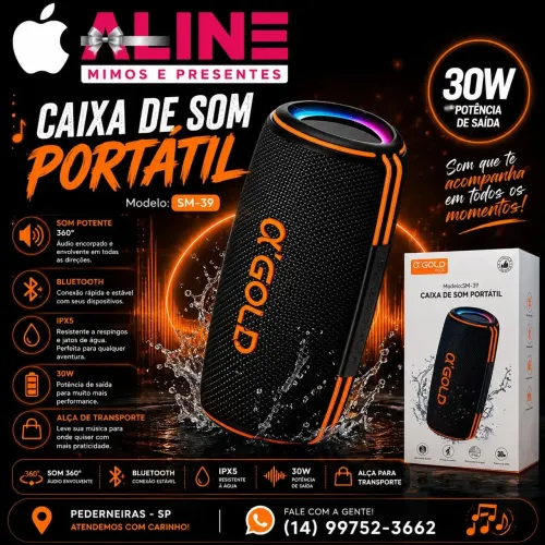 CAIXA DE SOM A'GOLD SM-39