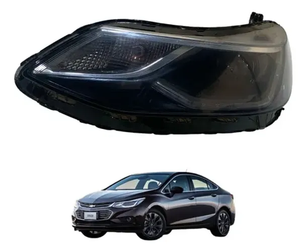 Farol Esquerdo Com Led Chevrolet Cruze 2017 A 2022 Esquerdo/motorista