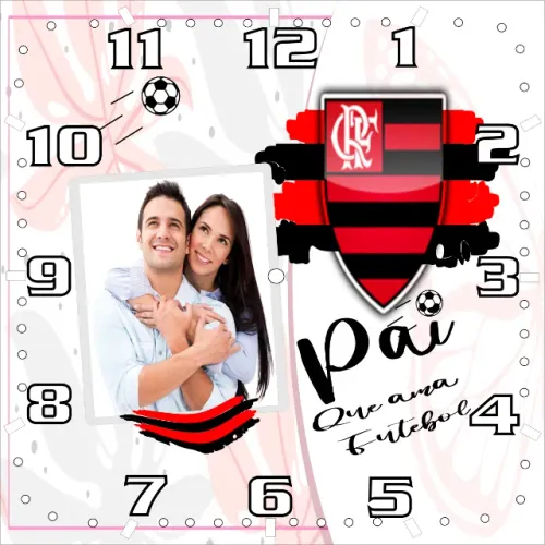 Relógio de Parede Personalizado com Foto, Nome ou Frase