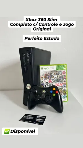 Xbox 360 Slim Completo!! (Aceito Cartão)