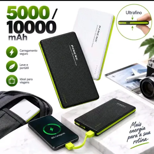 Power bank de 5000 e de 10.000 mAh