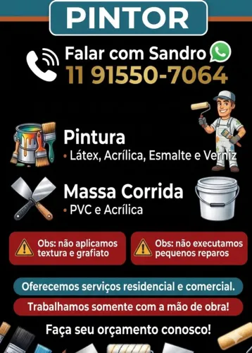 Serviços de Pintura  residencial e comercial 