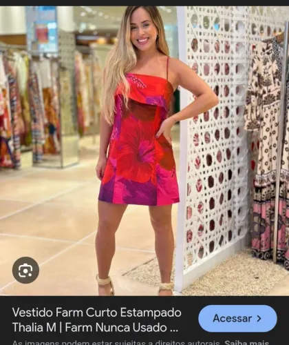 Vestido Farm Thalia tamanho P