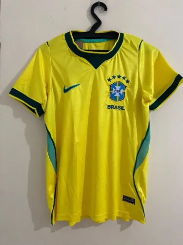 Camisa do Brasil Feminina 2026 amarela Copa do Mundo