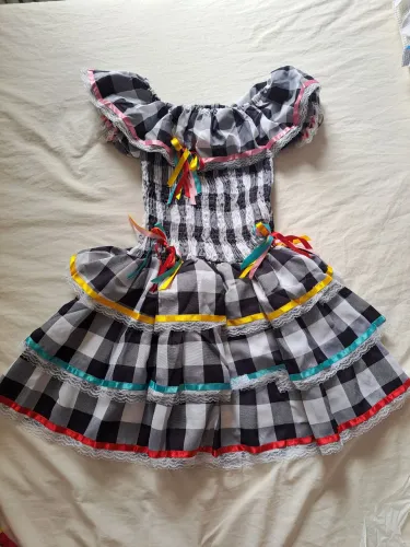 Vestido feminino de festa junina