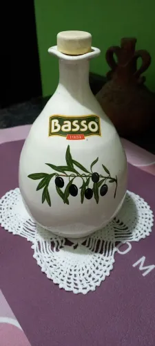 Garrafa de Azeite marca Basso 1904  fabricação Itália 