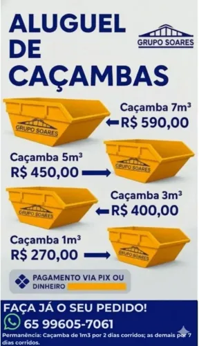 Locação de tira entulho