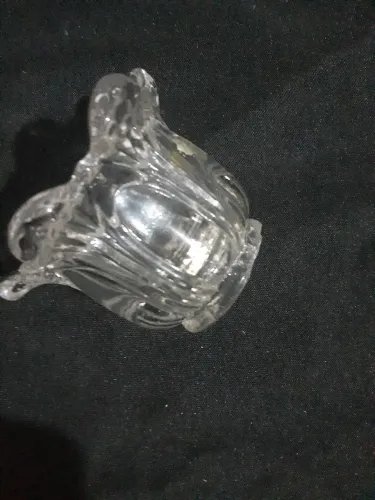 Copo de cristal trabalhado para lustres de cristal e bronze 