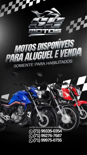 MOTO DISPONÍVEL PARA ALUGUEL LOCAÇÃO 