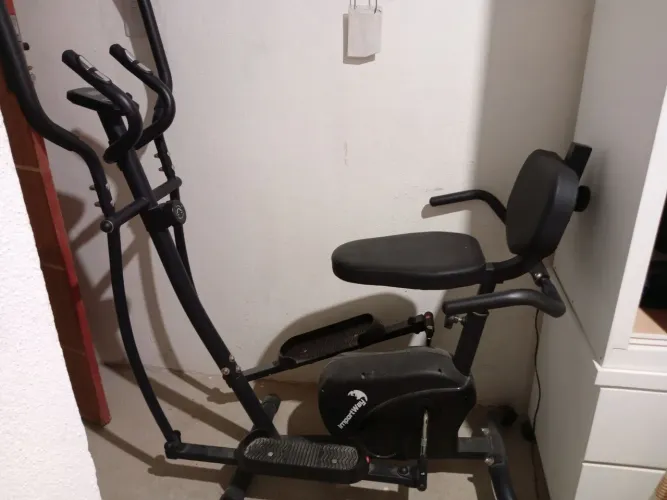 Bicicleta ergométrica + elíptico 