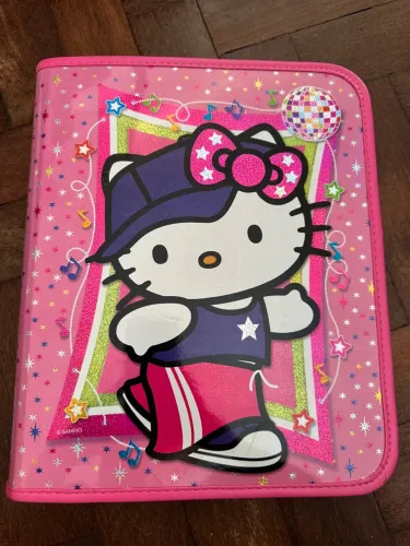 fichário hello kitty grafons anos 2000 vintage 