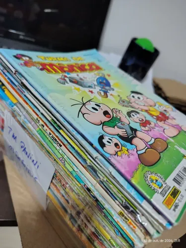 SALVADOS! Lote. com 35 gibis da Turma da Mônica da editora Panini, com defeitos nas capas