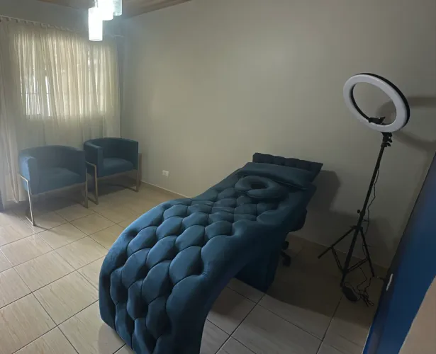 Maca + 2 poltronas azul marinho