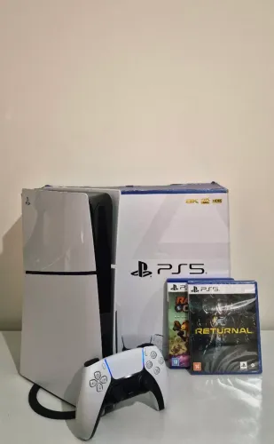 PS5 Slim Japonês - 1TB com Controle DualSense + 2 Jogos