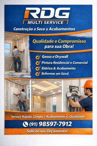 Gesso , elétrica e Drywall