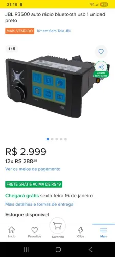 JBL, Rádio, auto falante, modulo ZEROS
