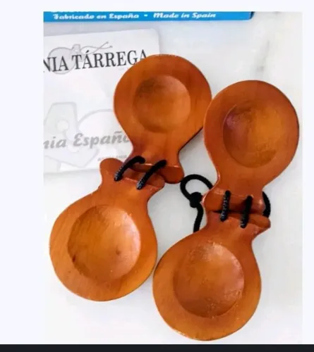 Par de castanholas artesanais importadas 