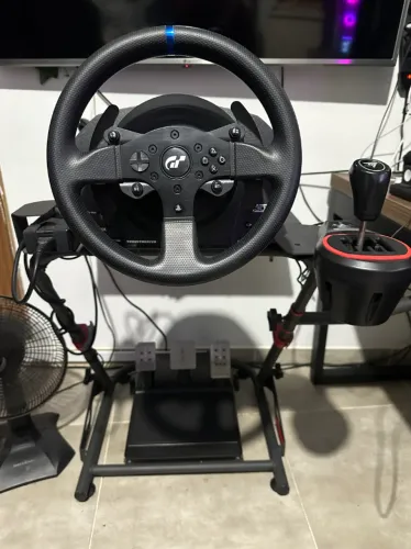 Kit Volante ThrustMaster T300RS GT Edition + Câmbio + Freio de Mão + cockpit + Capa