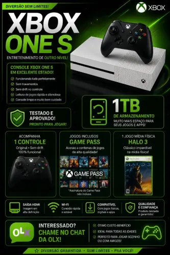 Vendo esse Belíssimo Xbox One S