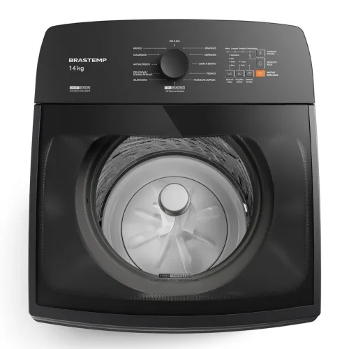 Máquina de Lavar Cinza Platinum Brastemp 14kg com Smart Sensor e Função Reduzir Tempo