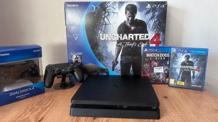 Playstation 4 Com Caixa Original Com Berço