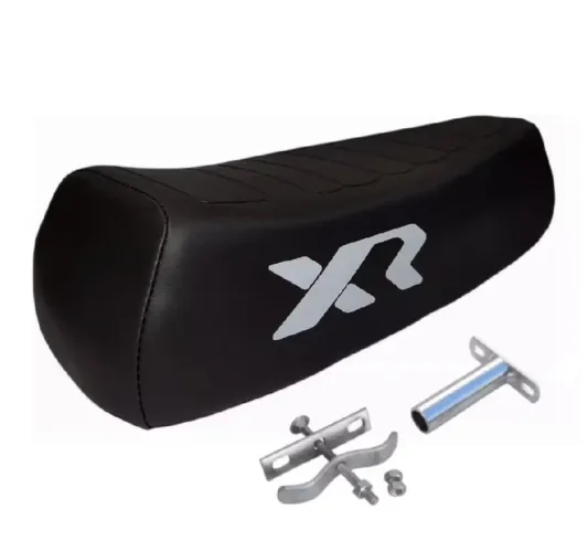Banco Xr Preto Mobilete Para Bicicleta Bike Aro 24 26 Resistente Reforçado Com Presilhas