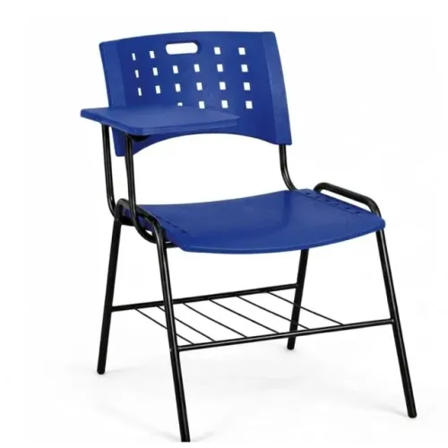 Cadeira Escolar Com Prancheta Azul Ideal Para Cursos E Treinamentos 32019