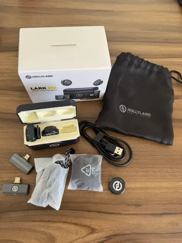 Microfone Hollyland Lark M2 duo 