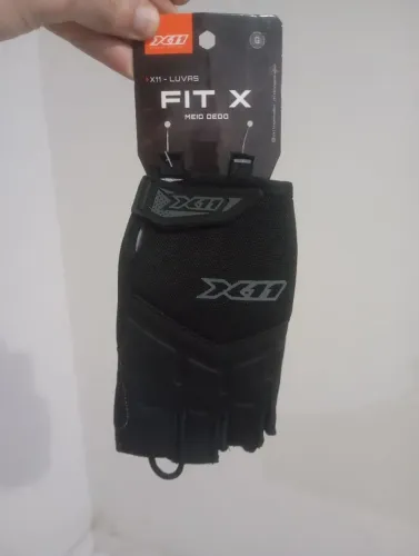 Luva tecido meio dedo X11 (G)