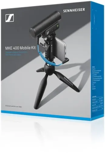 Microfone Sennheiser MKE 400 - Mobile kit completo
