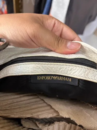 Bolsa empório armani em couro italiano