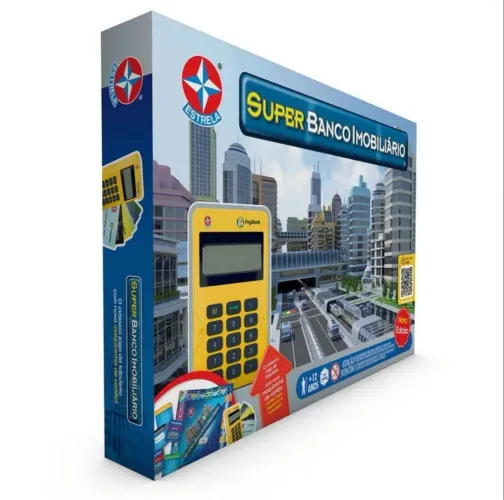 Super Banco Imobiliário Com Maquininha - Completo Com Manual E Caixa